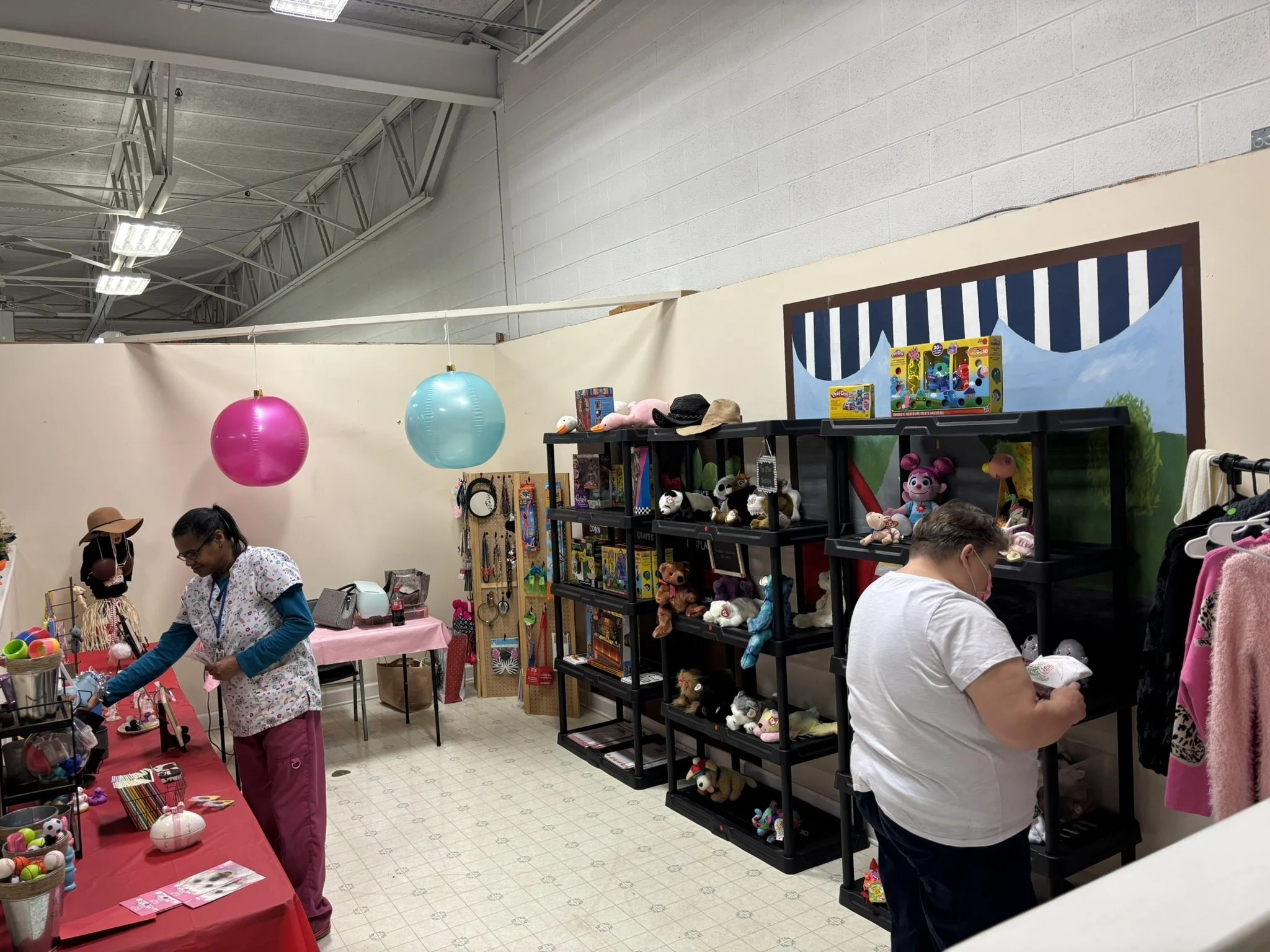 Our adult participants enjoy shopping at the Gifted Boutique at Diversified Opportunities each month