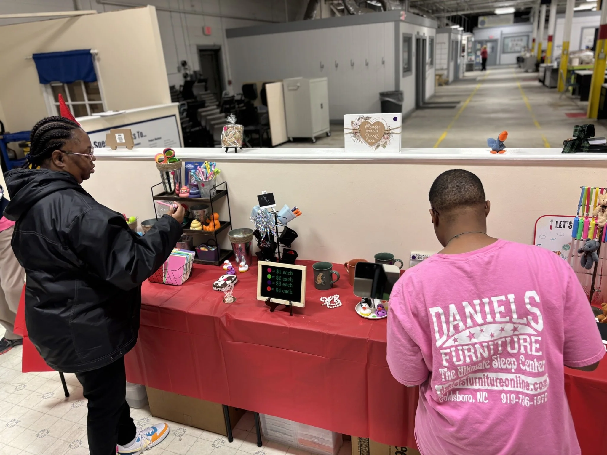 Our adult participants enjoy shopping at the Gifted Boutique at Diversified Opportunities each month