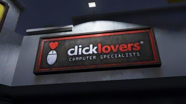 A poorly kerned sign.