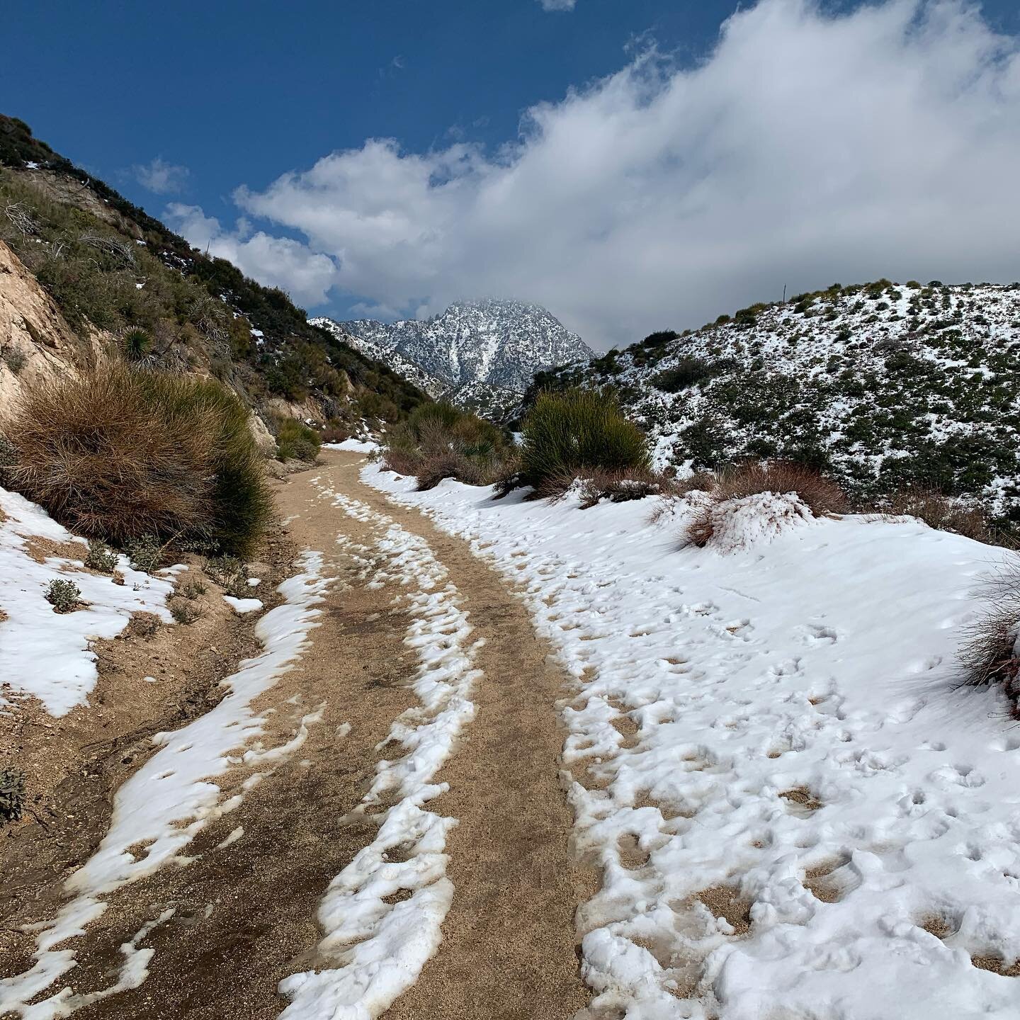 Snowy hike up Josephine Peak