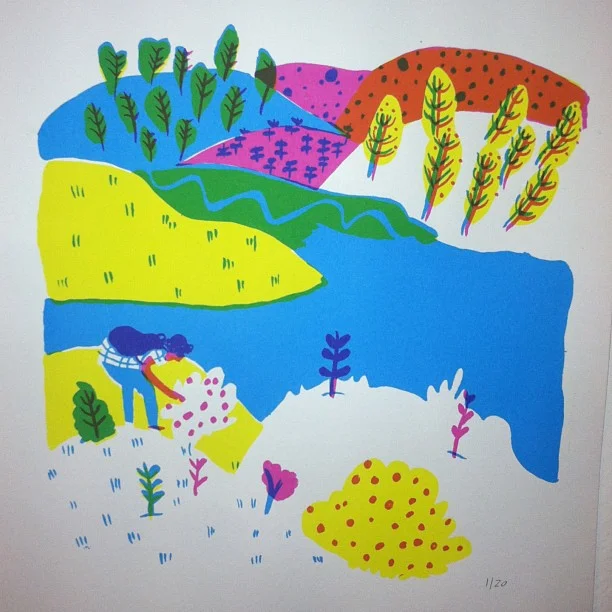 #silkscreen #print #hiking