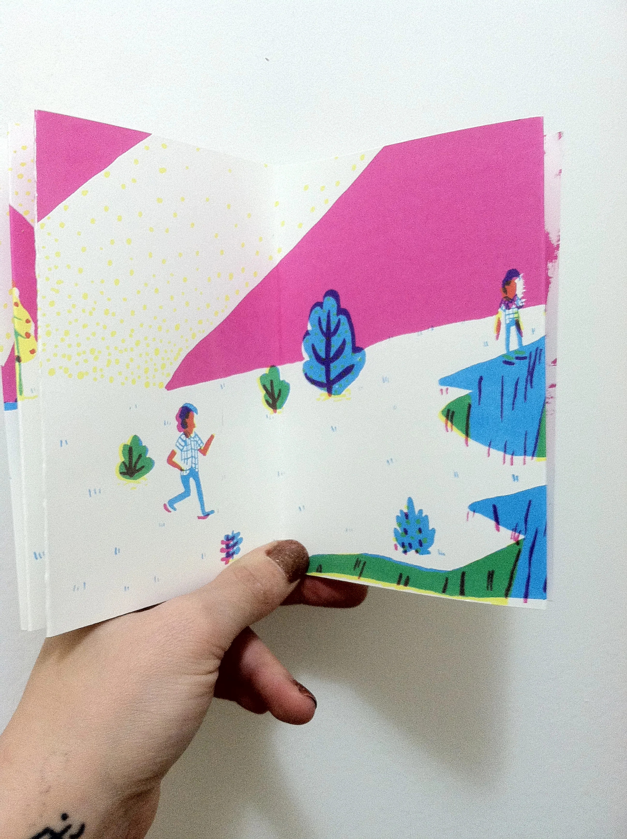 mtn, 2013 3 color Silkscreen accordion book