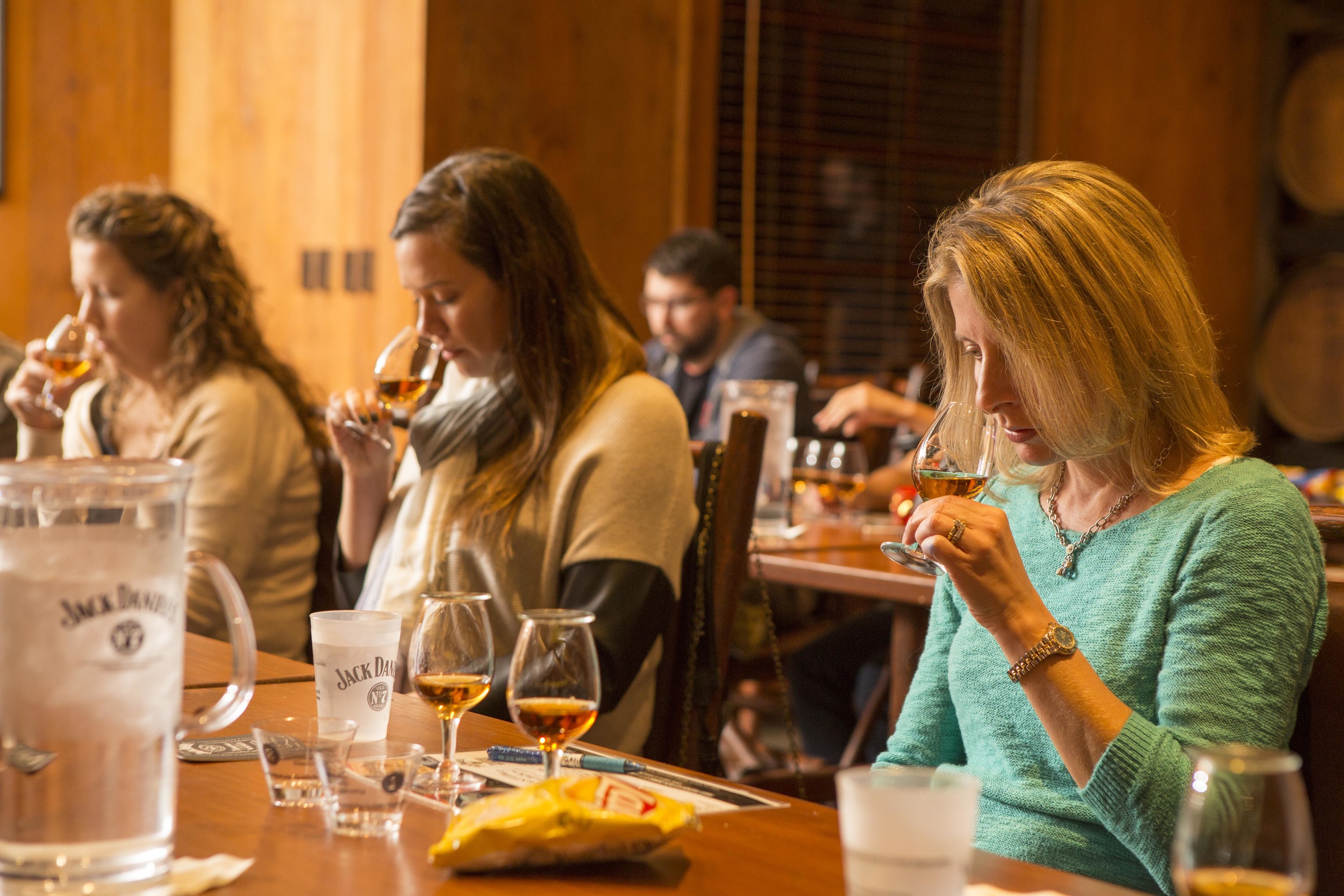 Tasting through Jack Daniel's portfolio at Camp Jack in Lynchburg, TN. Photo credit @EdRode