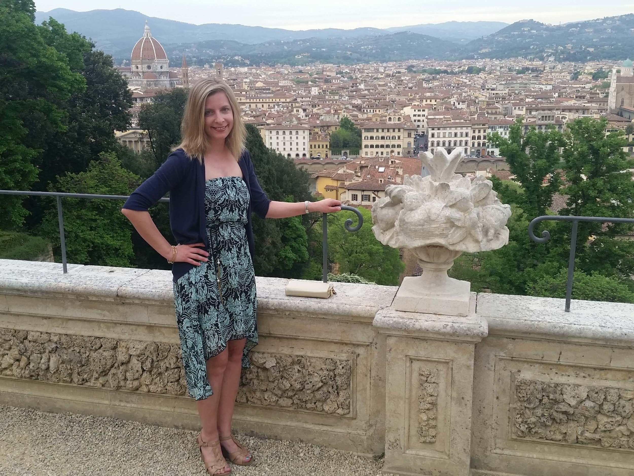 Overlooking Florence on the last night of a trip to Tuscany.