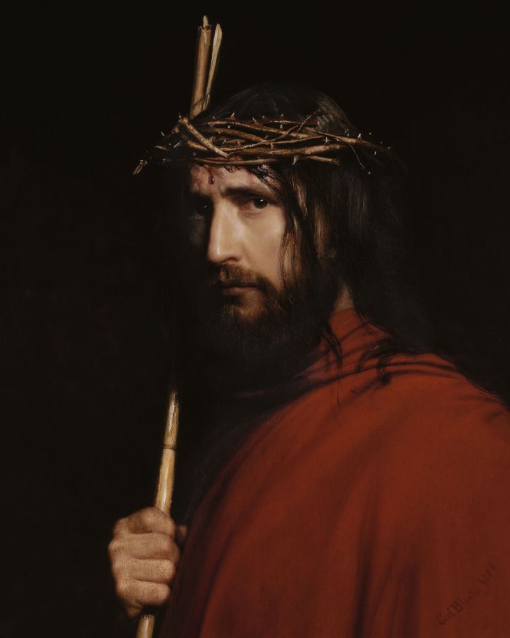 Christ with Thorns, Carl Bloch (1834-1890)