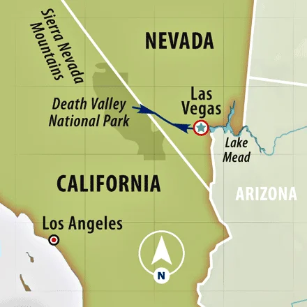 An easy 2 ½ hour drive west of Las Vegas, you'll discover a unique environment as extreme as anywhere on earth.