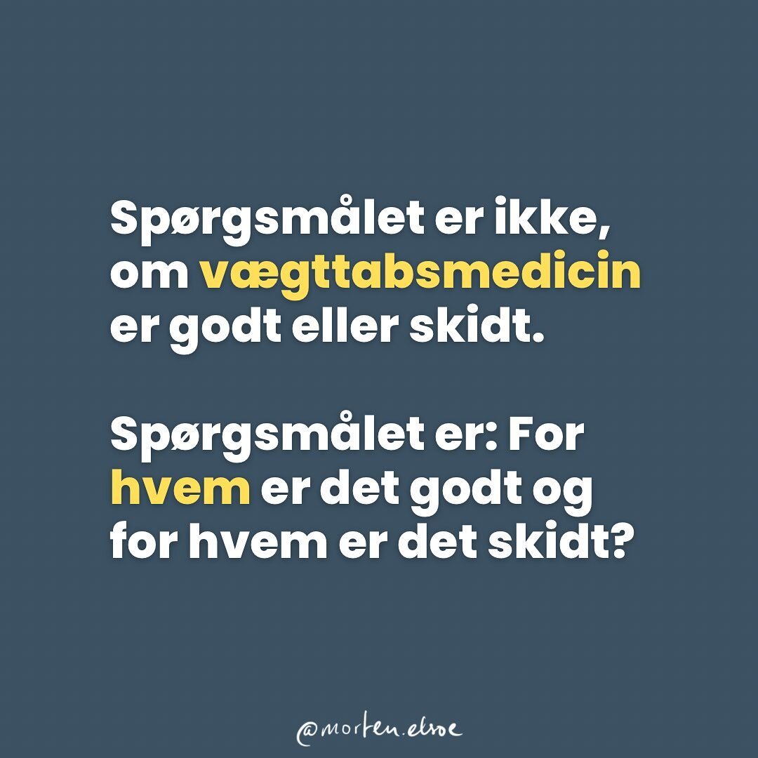 Ja, jeg ved det godt: jeg har allerede lavet to andre podcasts om v&aelig;gttabsmedicin😅 Men det er et stort emne med mange temaer i sig.

I det nyeste afsnit af &ldquo;Slut med forbudt&rdquo; fokuserer @morten.svane og jeg blandt andet p&aring; det