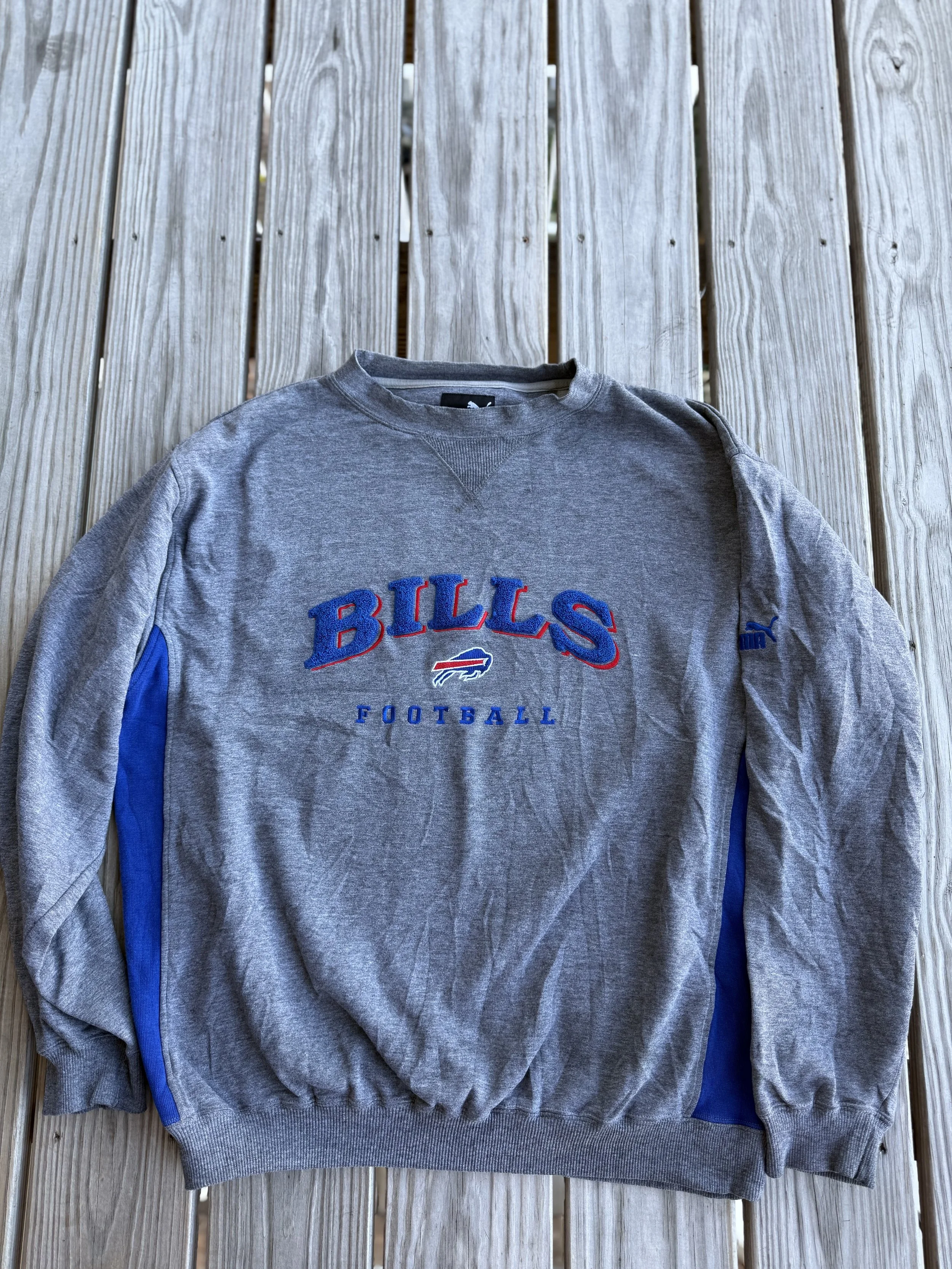 Buffalo Bills Puma x NFL Puff Print Crewneck Sweatshirt