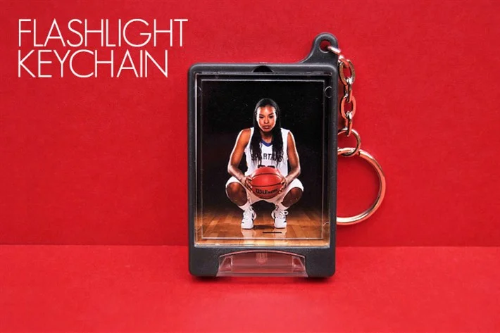  The is not an ordinary keychain. With a powerful flashlight on the end and an image of your favorite athlete its a product that you can carry with you everywhere you go. 