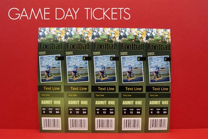  These tickets can feature your favorite athlete on them.&nbsp; 