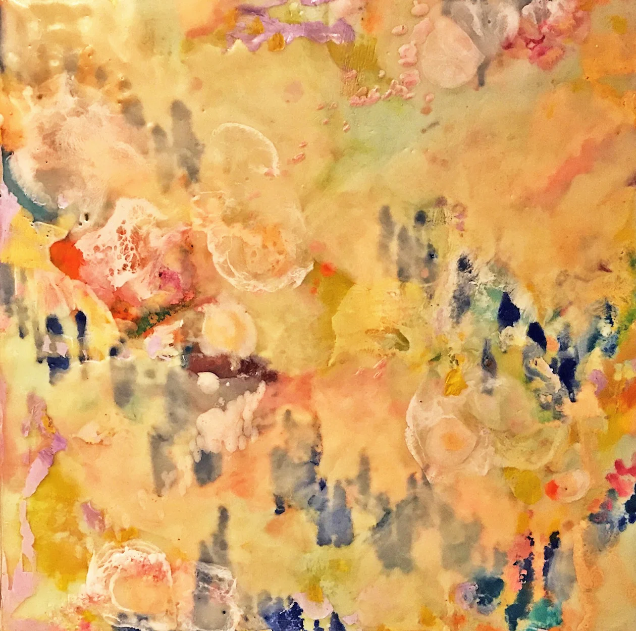 encaustic paint on board 12"x12"