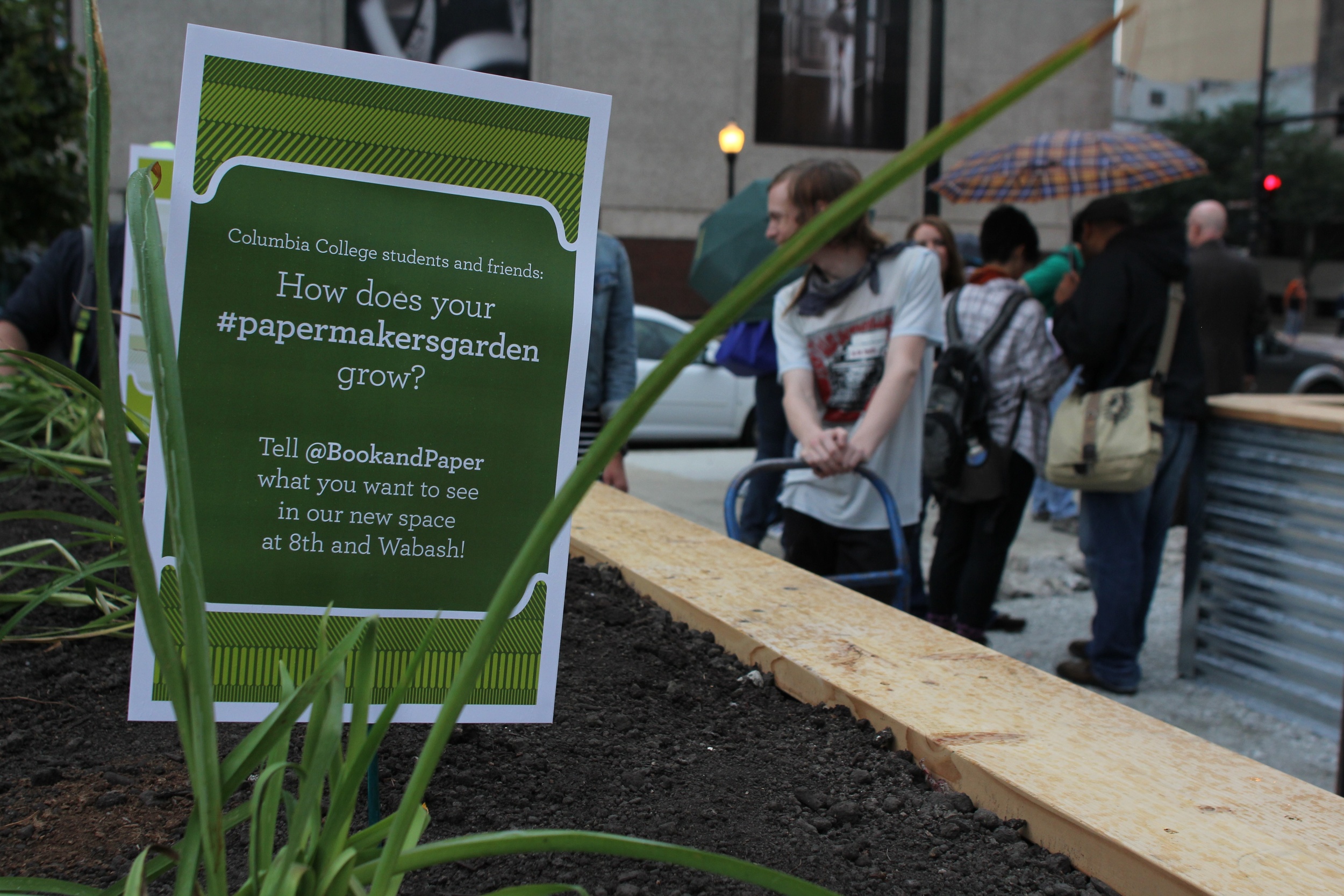 At the Papermaker's Garden 2.0 Opening Community Event, September 2013.