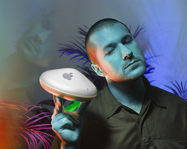 A Portrait of Sir Jonathan Ive, "Chrome Blue 1," photograph by © Rafael Fuchs