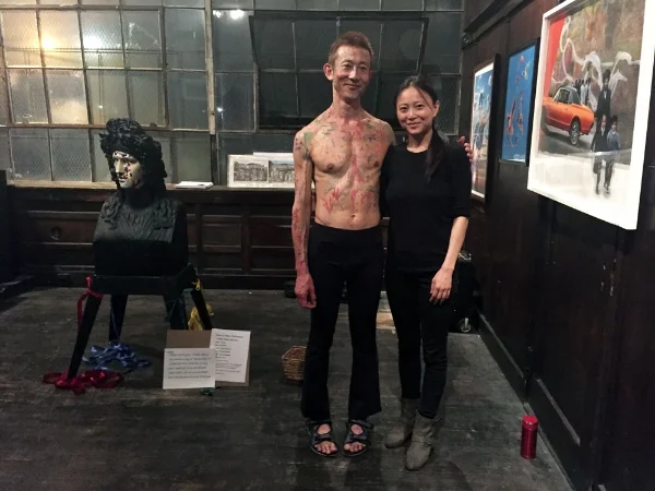 Gio Kusanagi and Jia Doughman at Fuchs Projects (Photo: Nicole Disser)