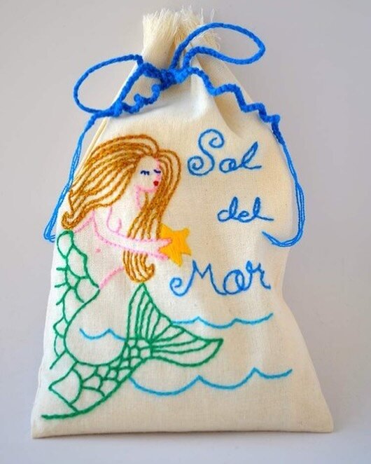 No matter how many mermaids the embroiderers stitch&hellip; each mermaid has her own special charm. Some are shy, some are flirty and some are mischievous.All have their own special magic and they all make the perfect gift. #handmade #mermaid #embroi