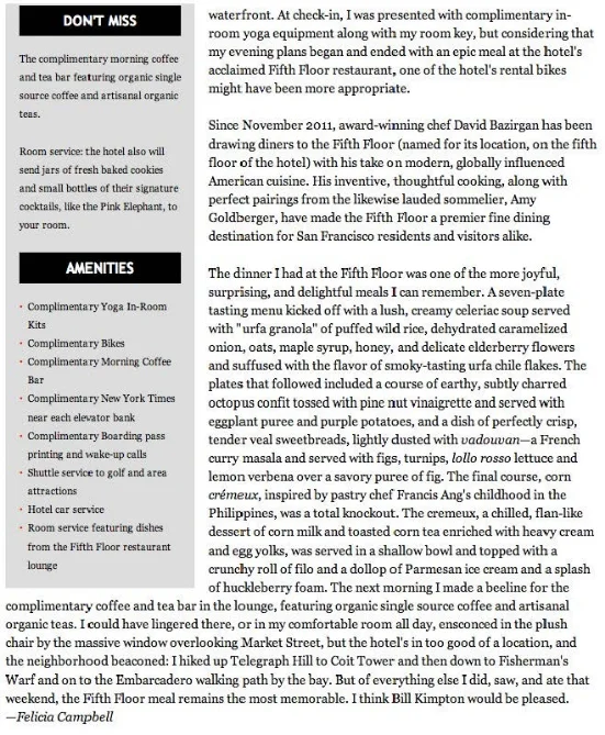 Hotel Review: San Francisco, page 2