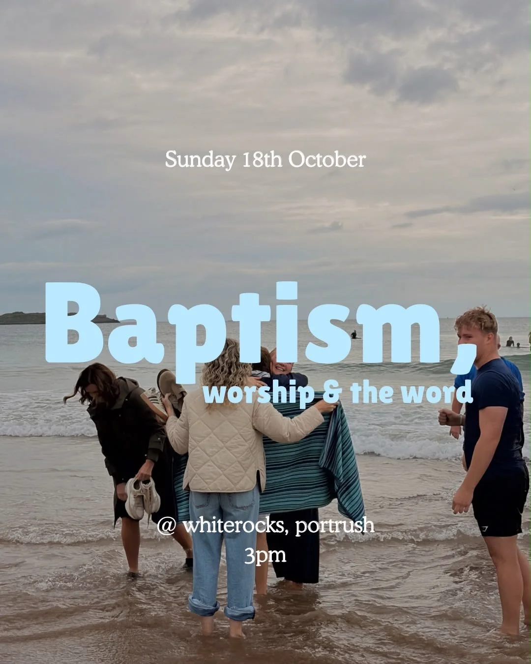 Baptism at White Rocks Beach, Portrush