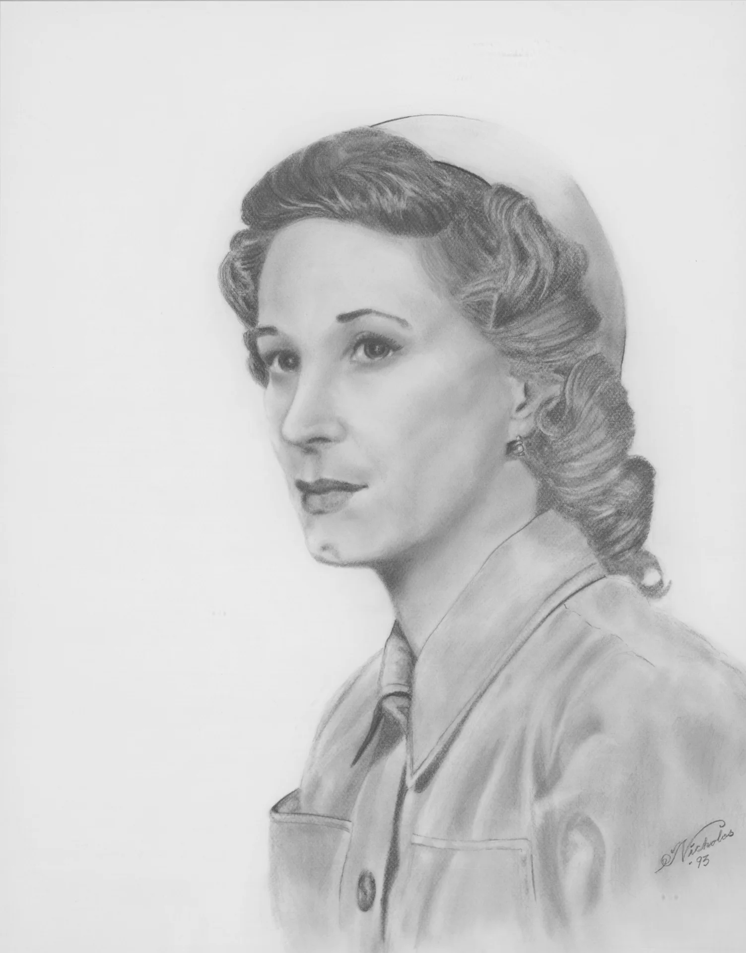 Mary Elizabeth Welch: 30" x 38" Graphite on Paper