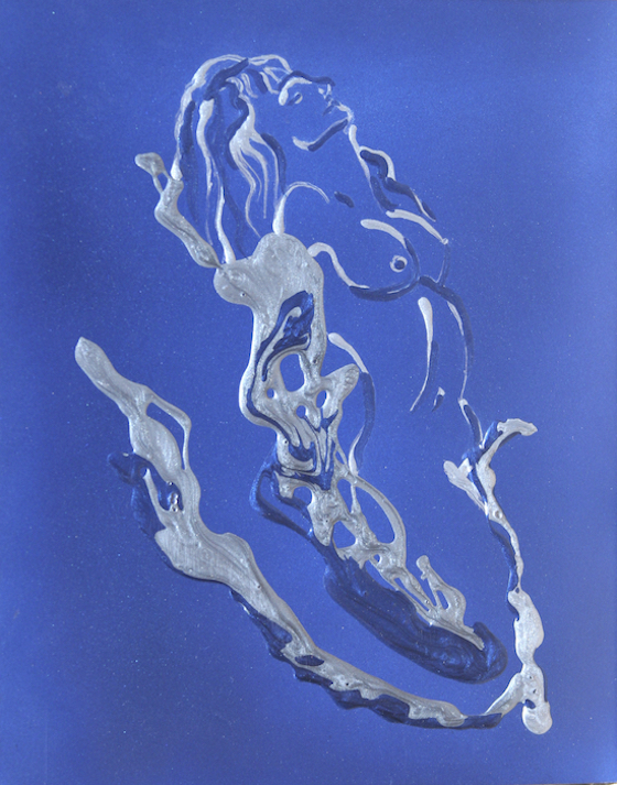 Mermaid - 8x10 inch framed Oil on Board ©Nicholas Petrucci - $300.00