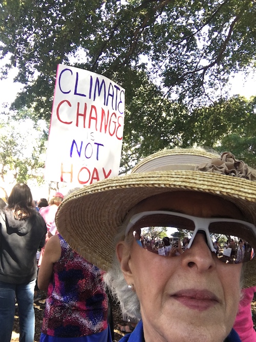 Selfie at the March ©Connie Bransilver