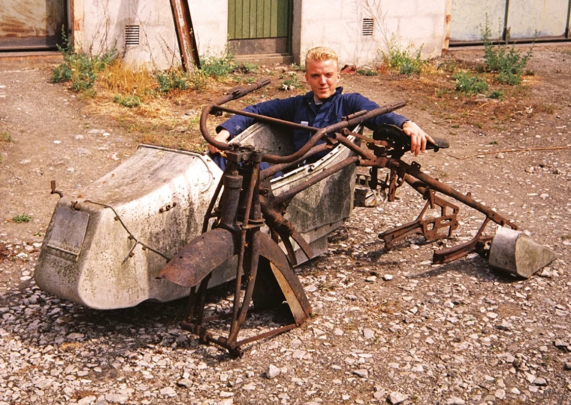 Flemming på prøvetur i 1992