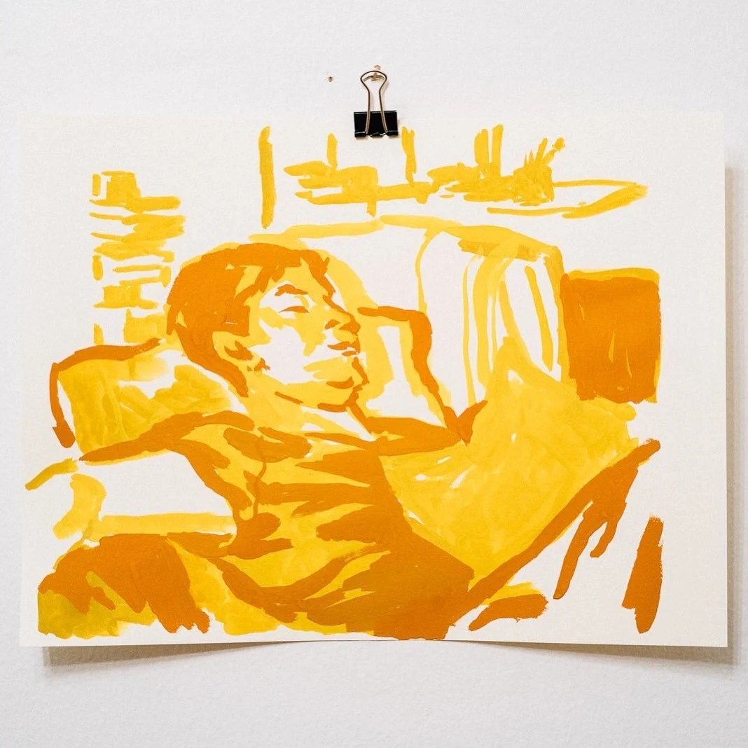 C at home. 🍂 Gouache.