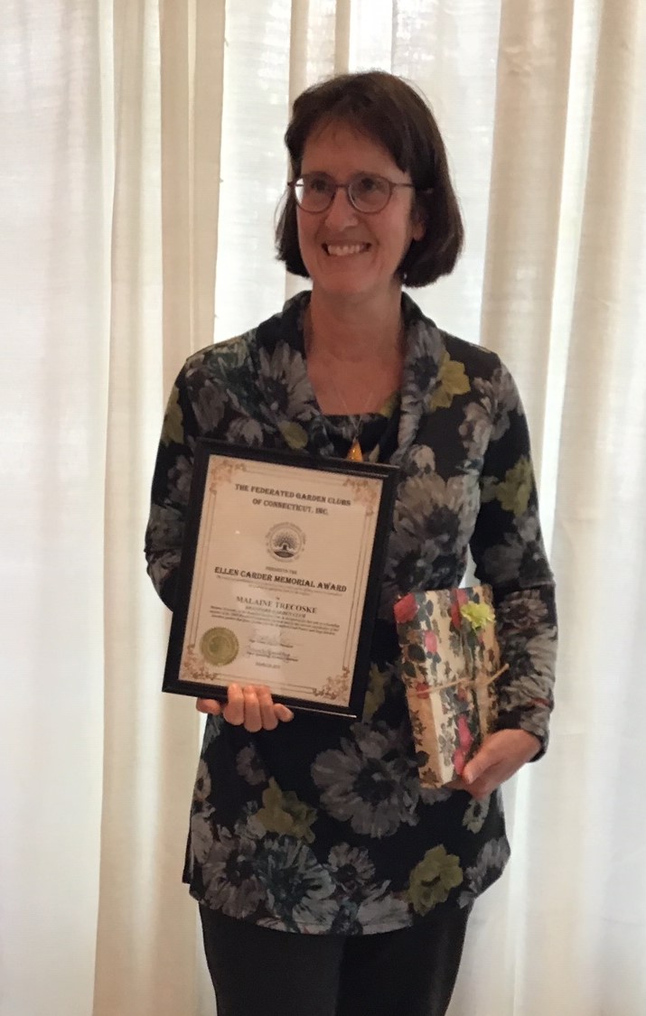 Malaine Trecoske reveived the Ellen Carder Memorial Award for Horticulture