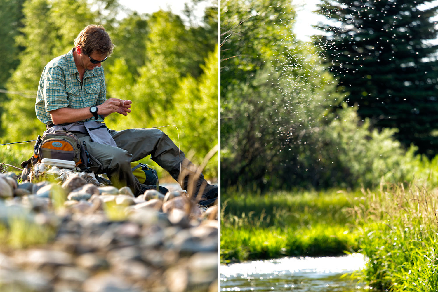  Lifestyle: Christopher Solomon fly fishing on the Little Snake River, Colorado 