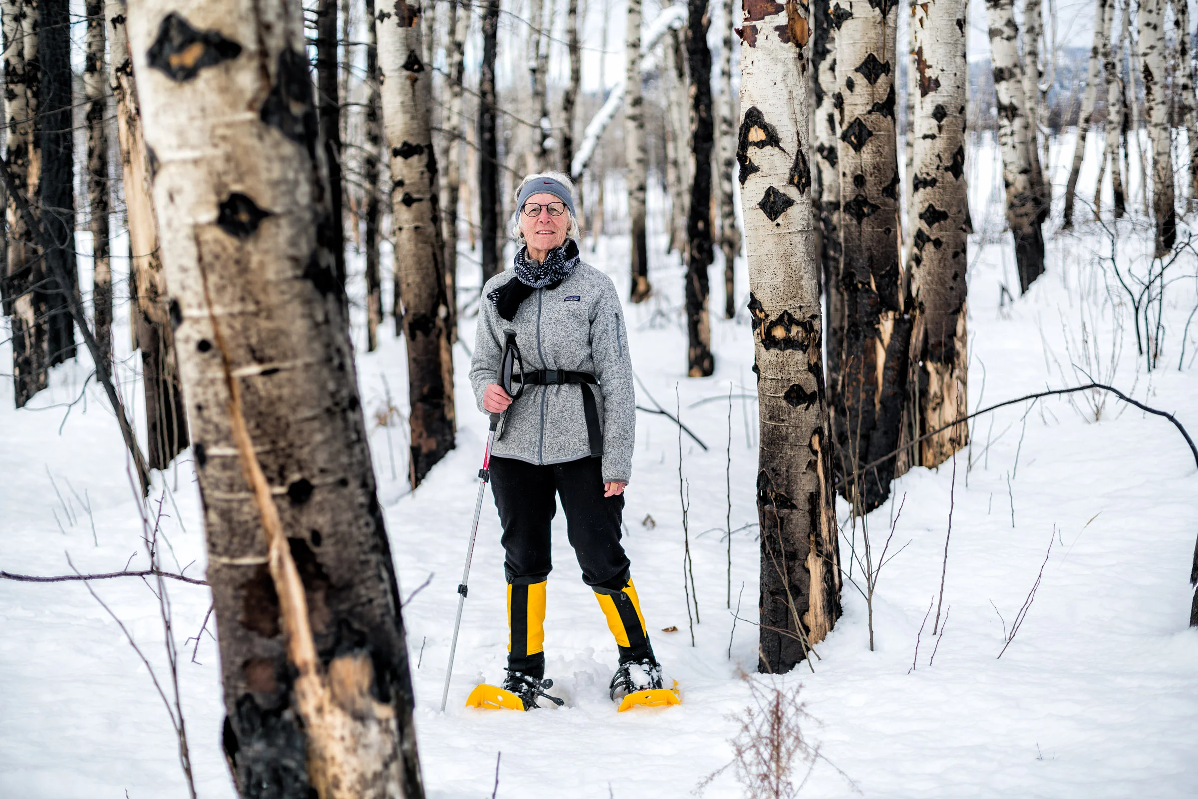 Conservation: Fernne Rosenblatt explores her Okanogan property that burned in the summer of 2015. Her home and over 400 acres of forest burned during the wildfire.