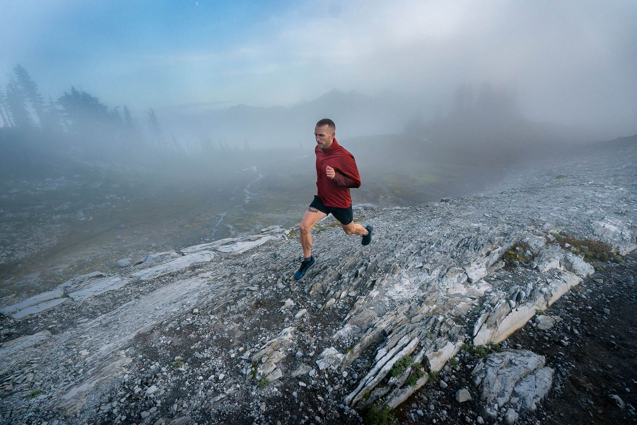  Adventure: Andrew O'Connor trail running in the alpine, Mt. Rainier National Park, Washington 