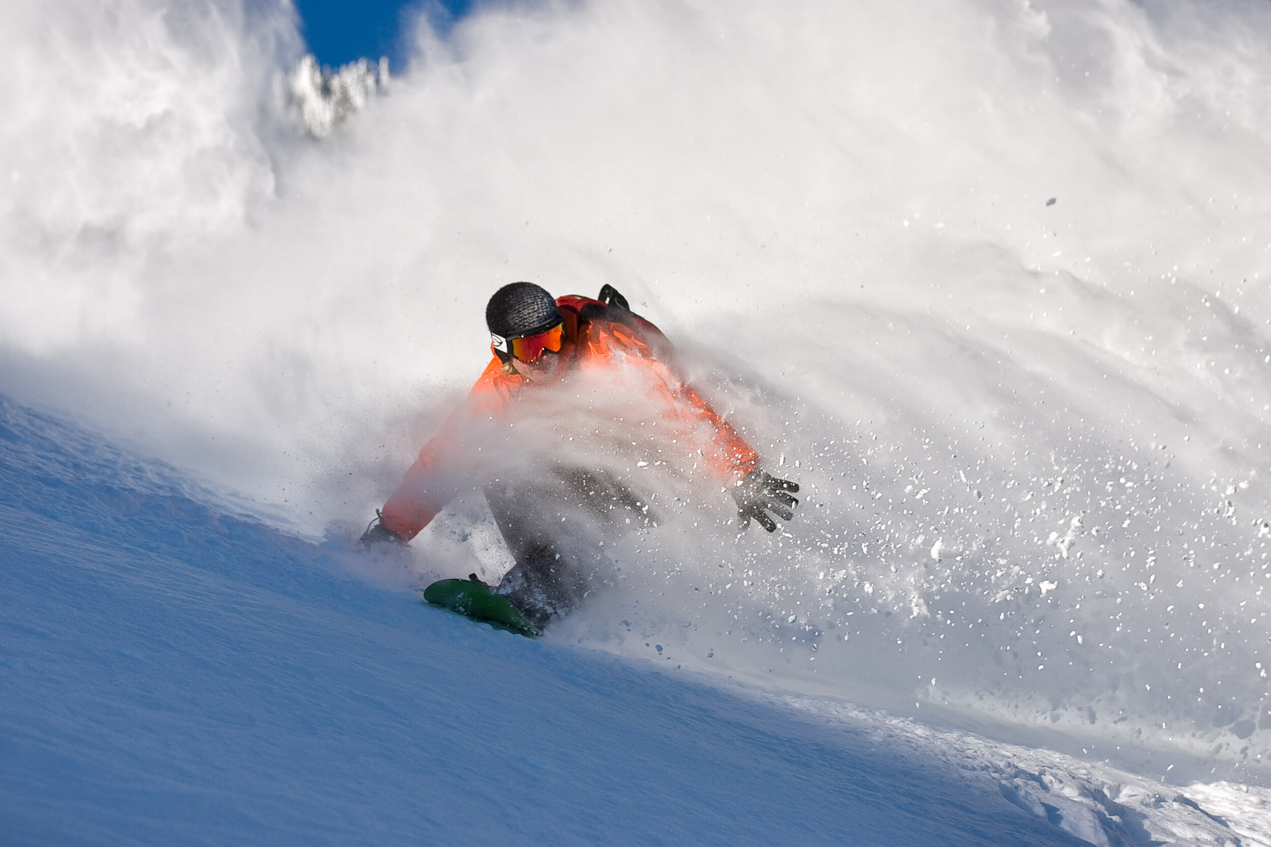  Adventure: Byron Bagwell snowboarding in the Mt. Baker backcountry, North Cascades, Washington 