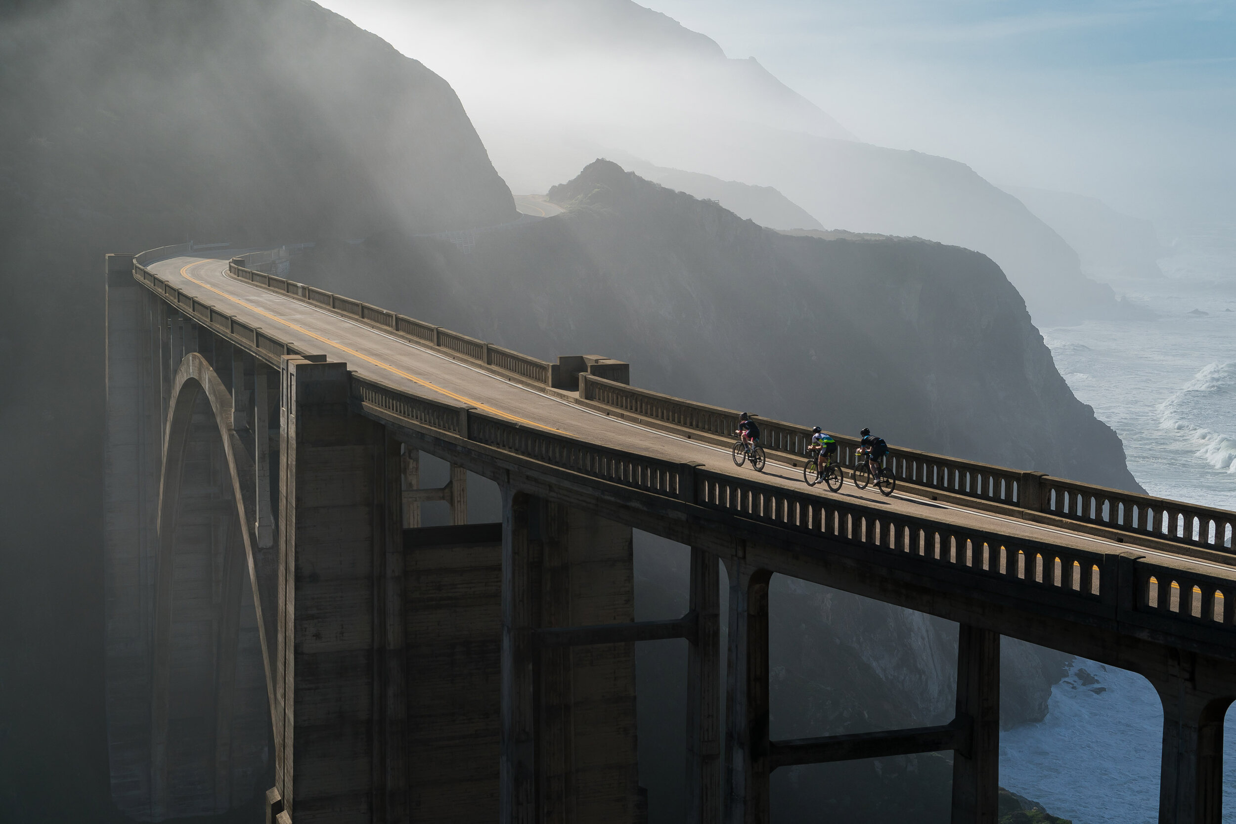  Adventure: Bicycling across the Bixby Creek Bridge, Big Sur Coast, California 