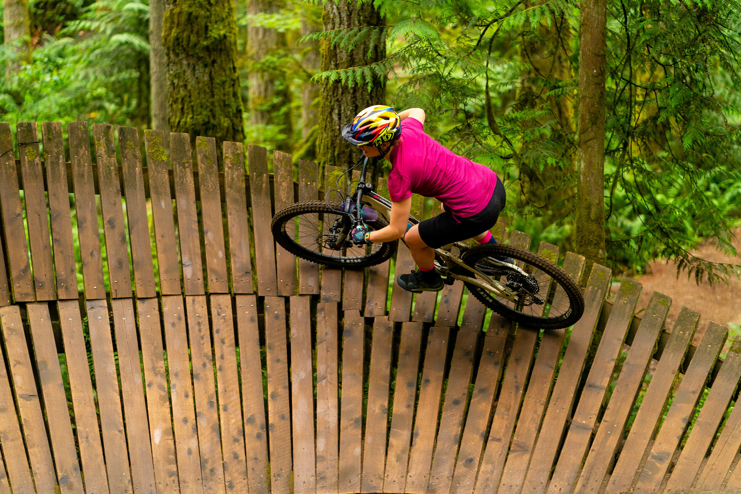  Adventure: Delia Massey mountain biking at Duthie Hill Mountain Bike Park, Issaquah, Washington 
