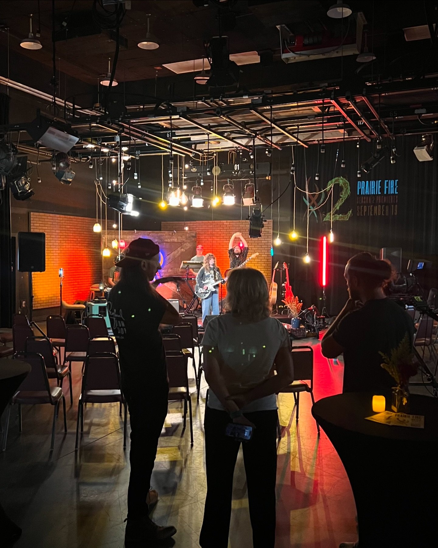 Looking back at this time last week recording @leahmarlenemusic live in the @ilpublicmedia studio for the #PrairieFire Season 2 launch party. I was completely floored by Leah and her band both in their artistry and kindness, and it&rsquo;s truly an h