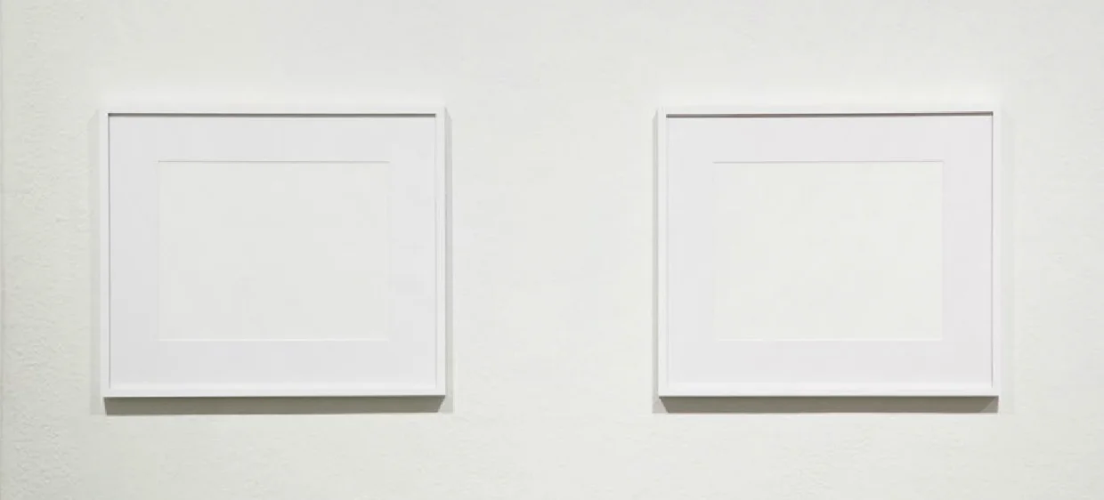 Dynamic Images . (LEFT) For the Future of Performance Art, 2:00 - 3:20am, August 20, 2012. Unique fiber print. 11 x 14 inches (27.9 x 35.6 cm) (RIGHT) For The Blessing and Healing of the Art World, 2:30 - 3:39am, August 22, 2012. Unique fiber print. 11 x 14 inches (27.9 x 35.6 cm)