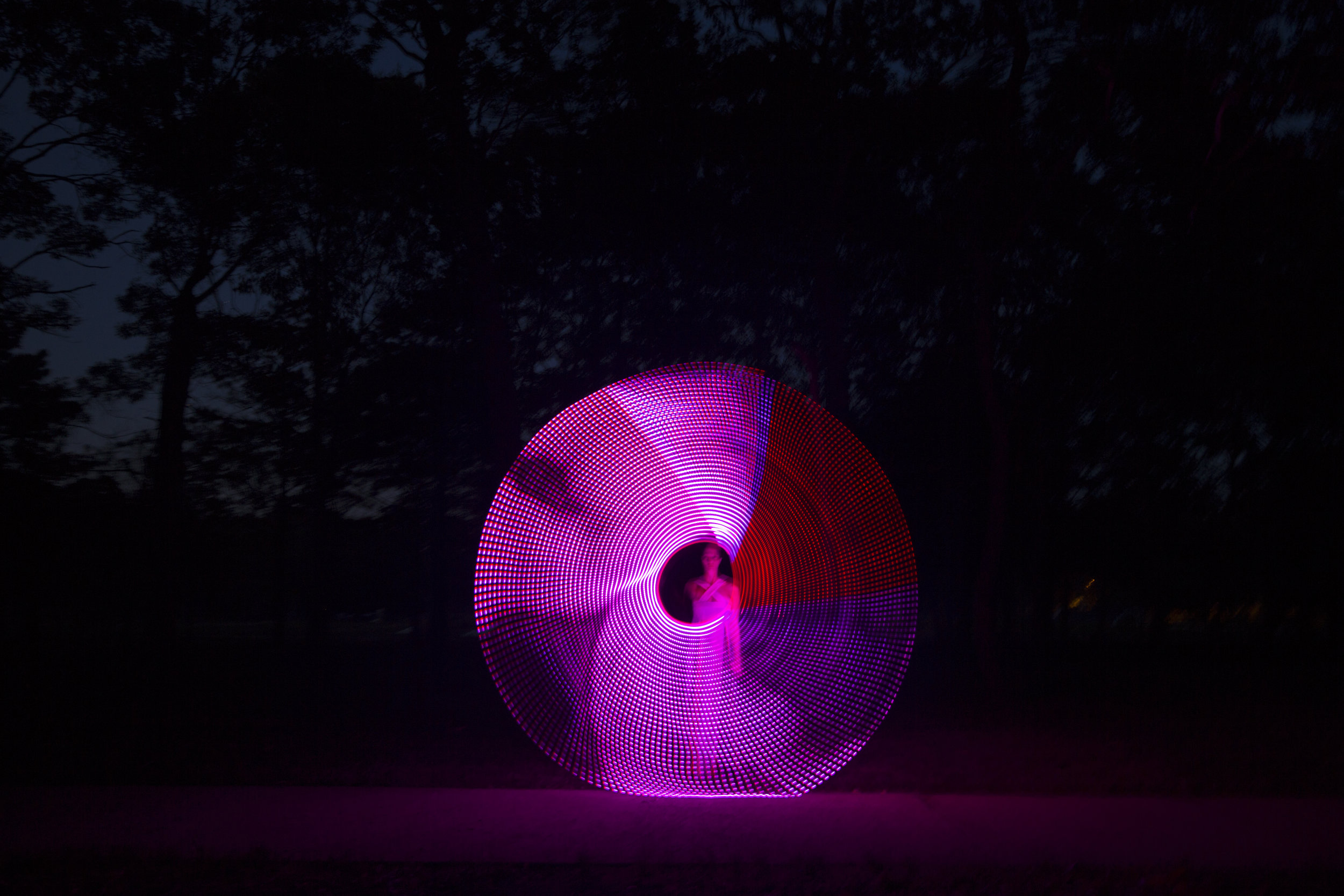 Light Body , 2016 . Performance. A commission by Isabella Rossellini, Brookhaven Hamlet, New York. Photo credit: Ira Lippke.