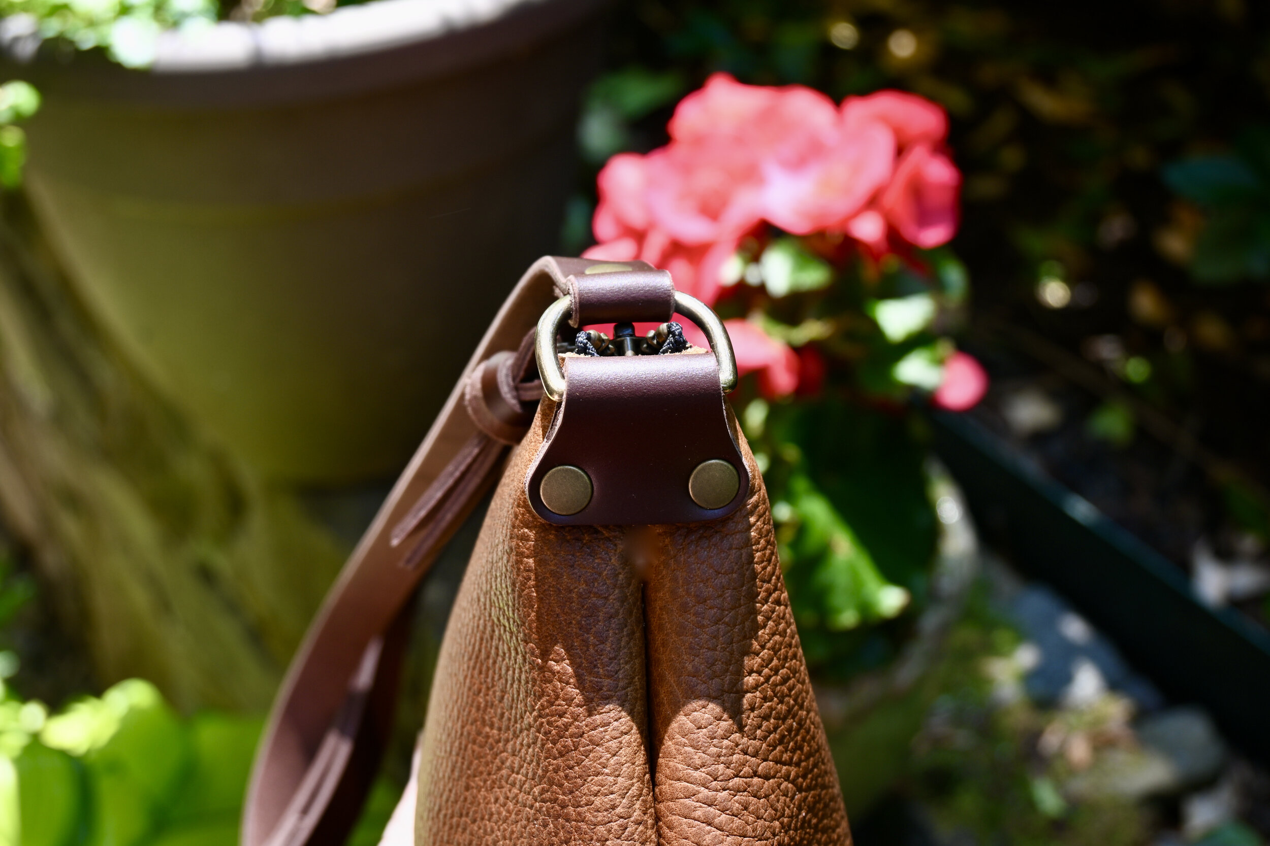 Handmade Leather Crossbody Day Bag With Zipper — Stitch & Rivet