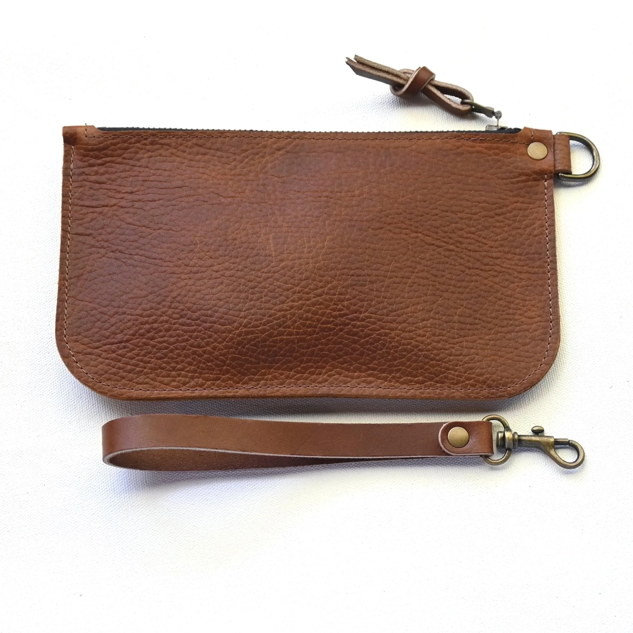 small leather clutch