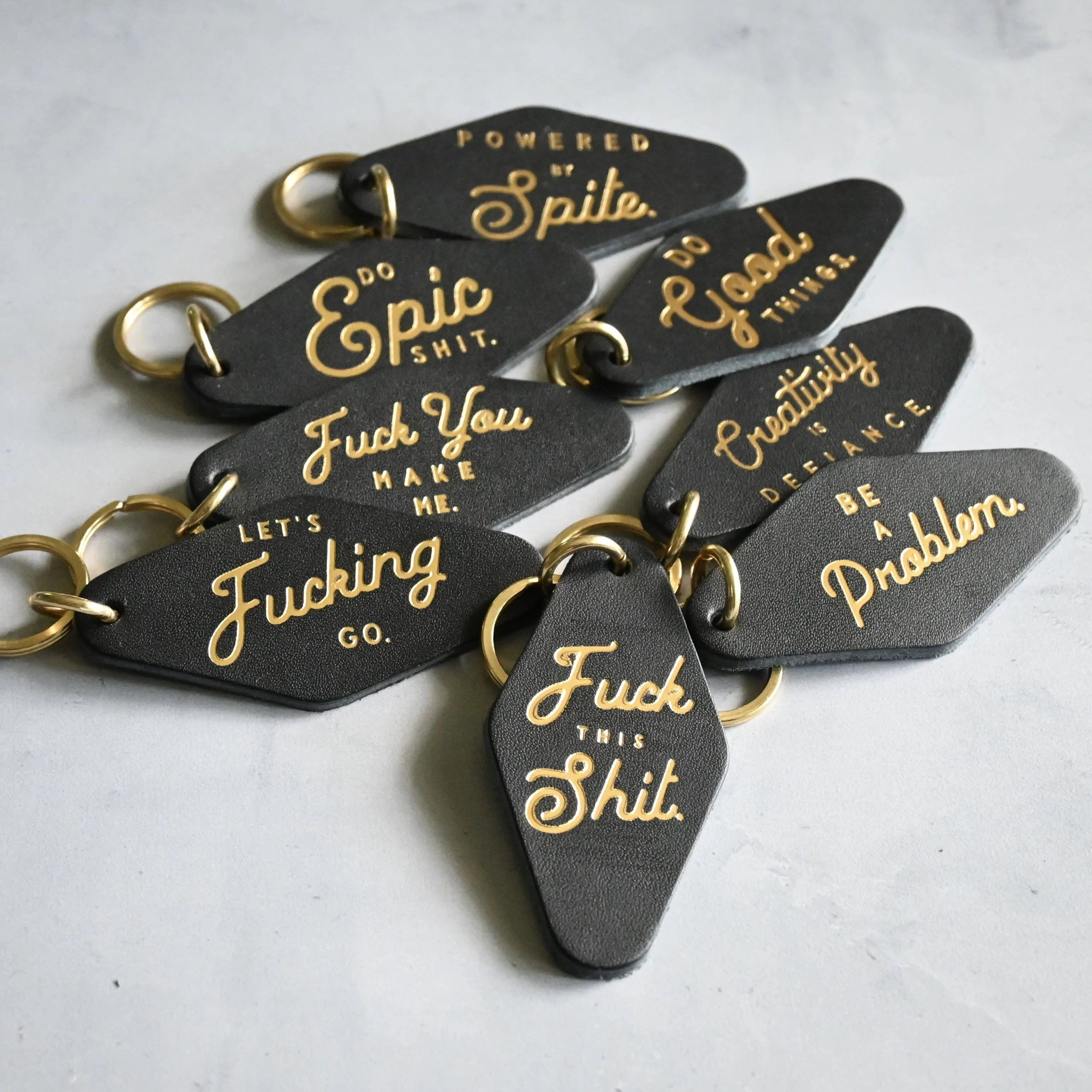 Modern Swearing Affirmations Keychain