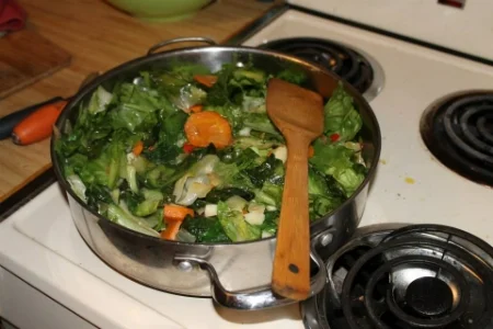 Escarole, Carrots, Onions, Garlic…. 