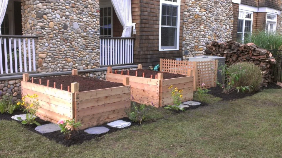 Custom Garden Boxes and Perennial Plantings