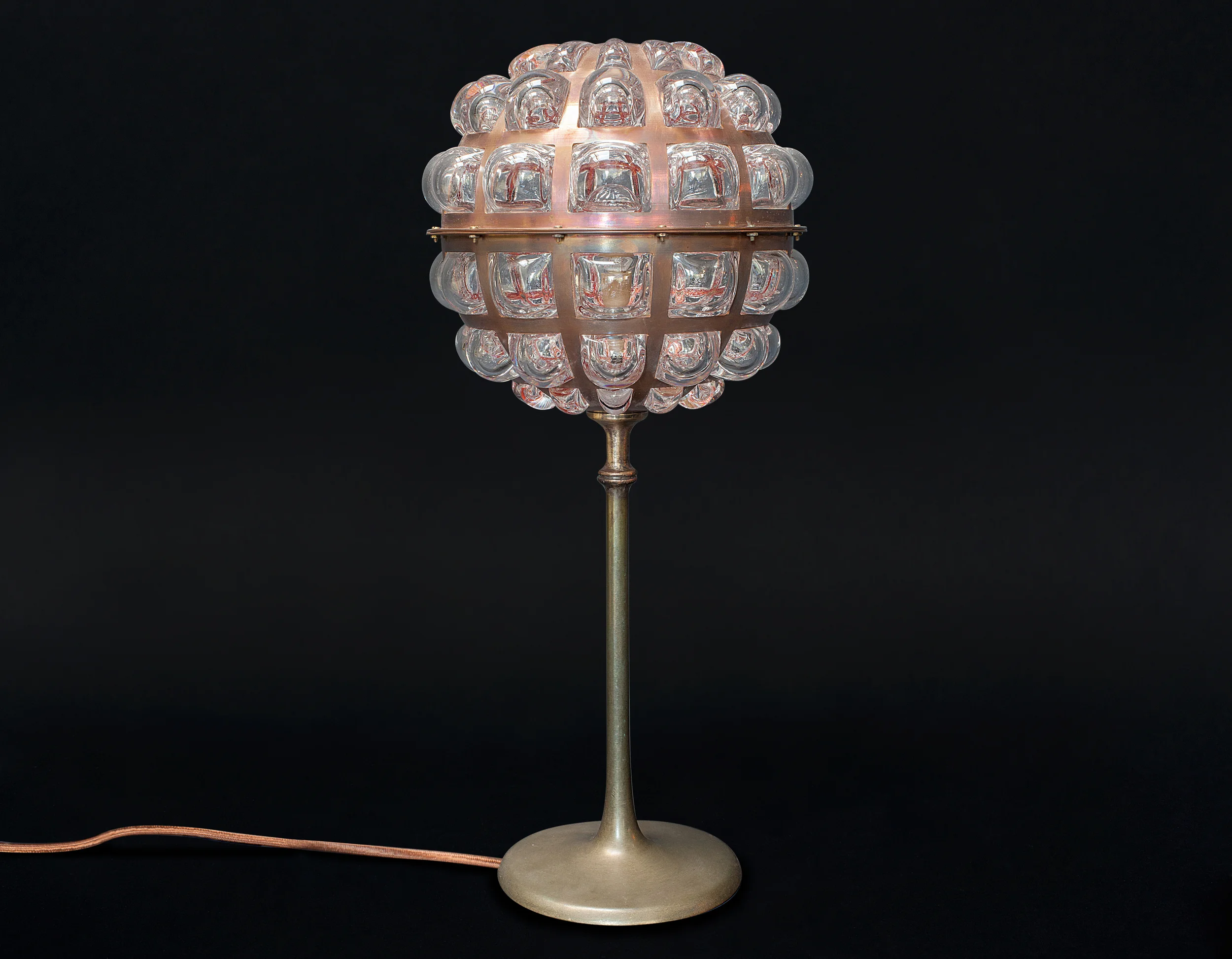 Copper Dandelion Desk Lamp