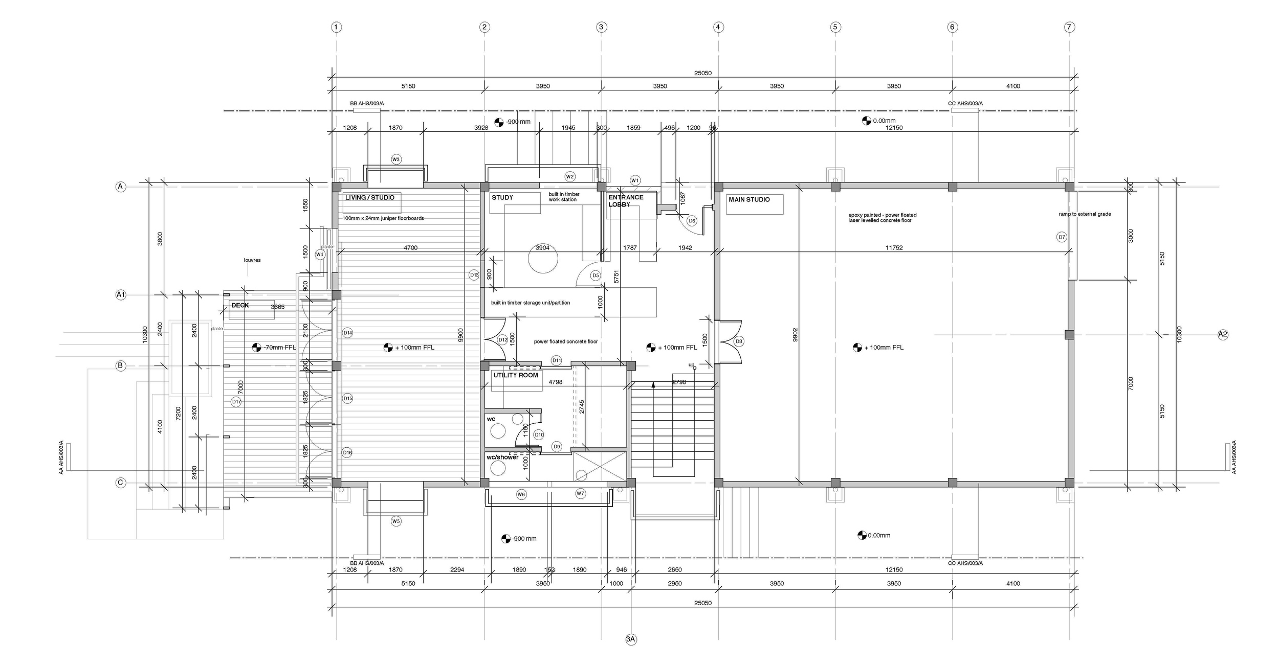 splice studio : ground floor plan