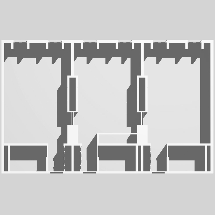 module plan : single room - two room suite