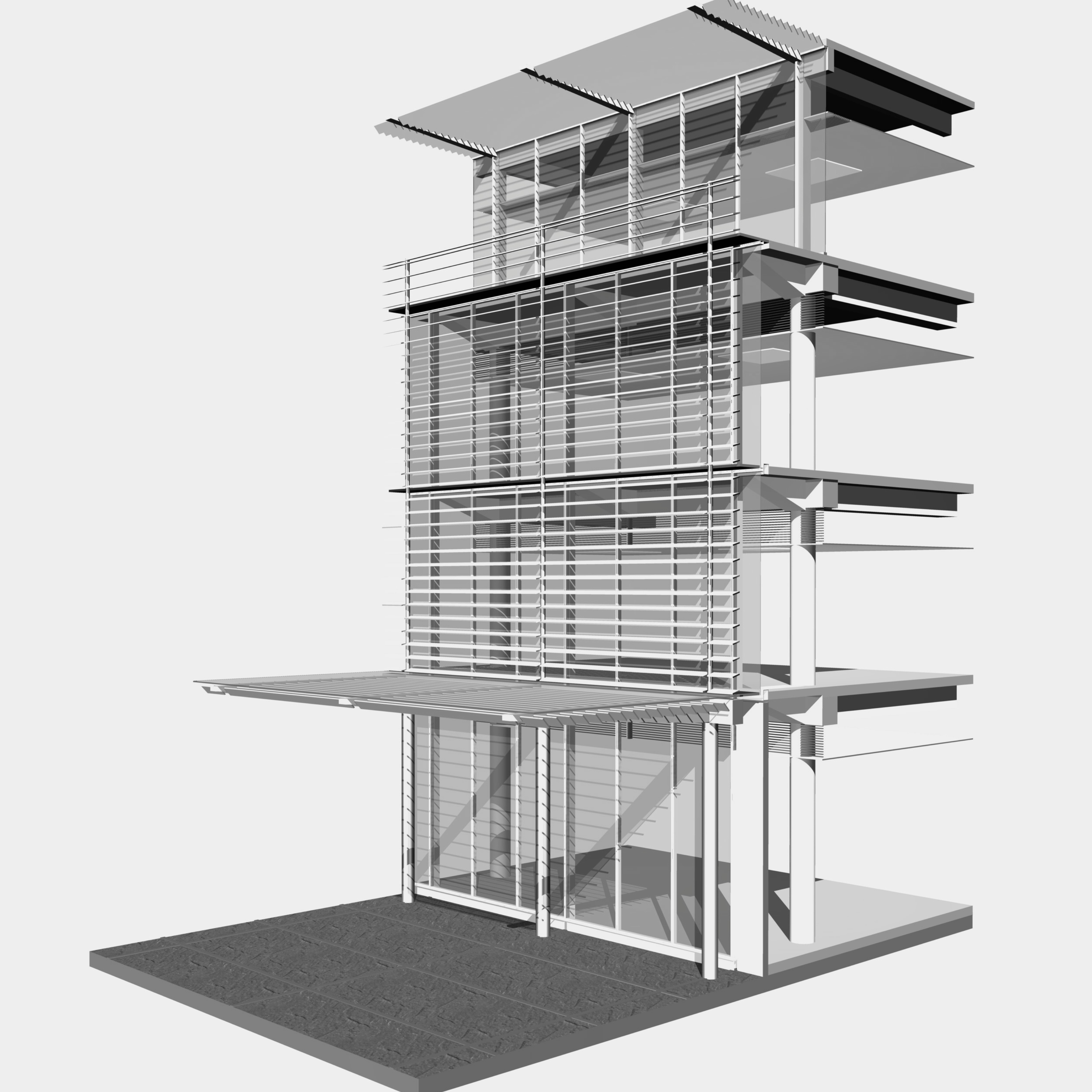 façade digital model