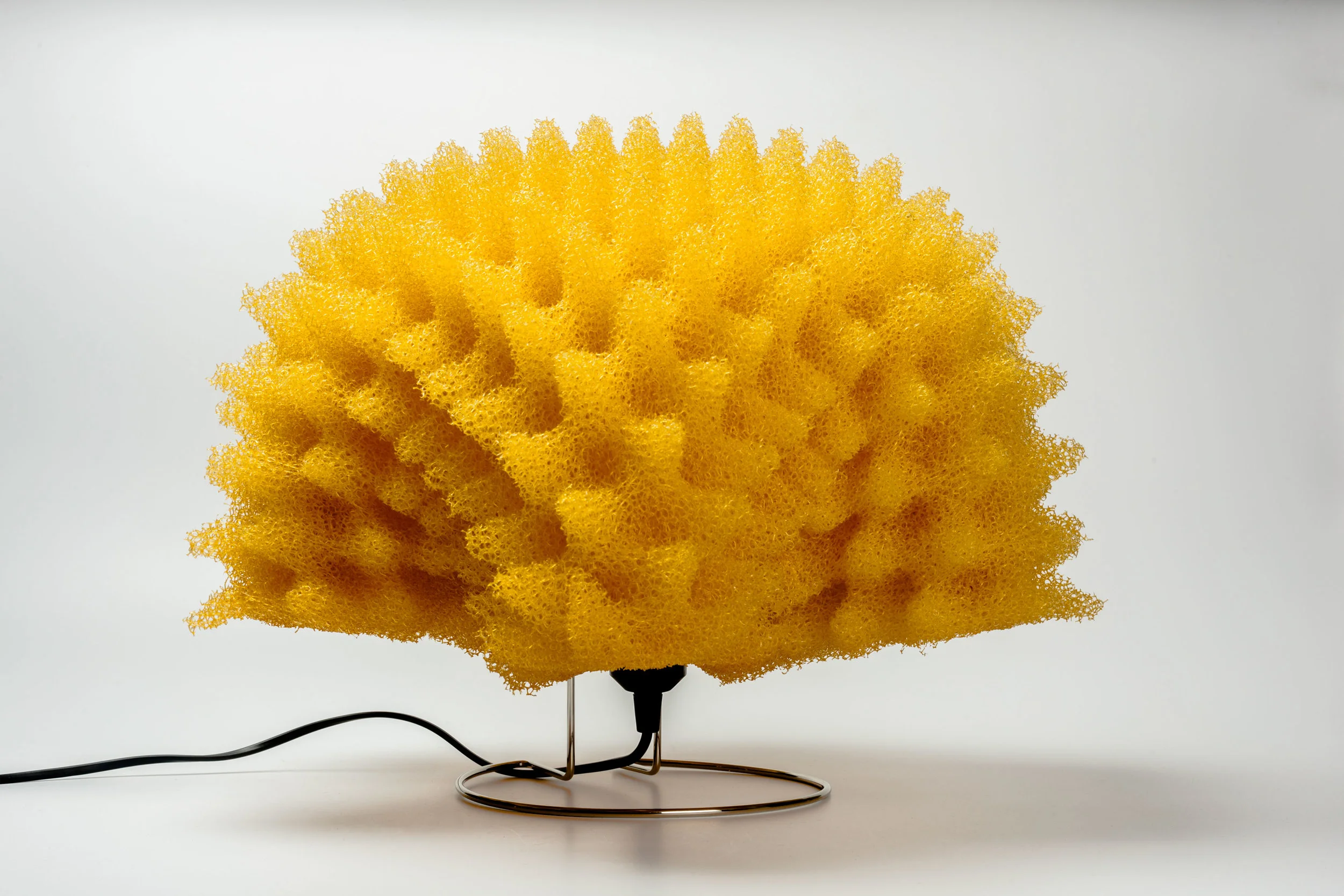 Large Yellow Foam Lamps by Masayo Ave for Antonangeli Illuminazione Italy 1990s