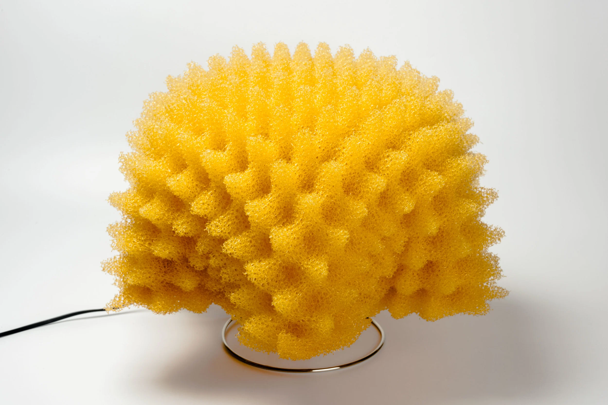 Large Yellow Foam Lamps by Masayo Ave for Antonangeli Illuminazione Italy 1990s