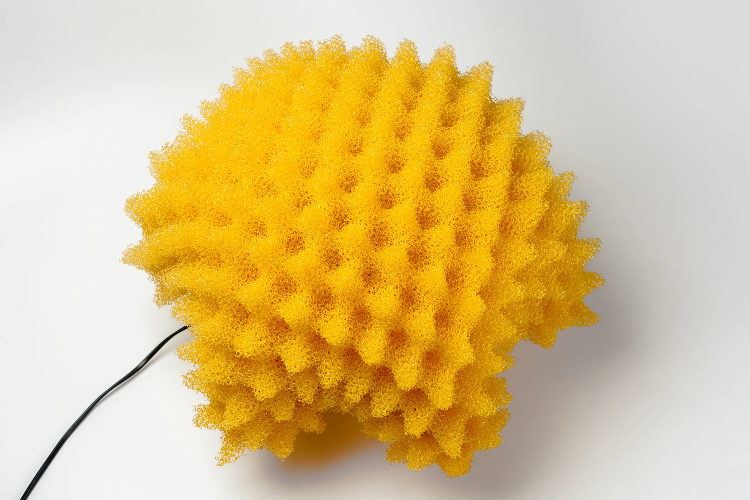 Large Yellow Foam Lamps by Masayo Ave for Antonangeli Illuminazione Italy 1990s