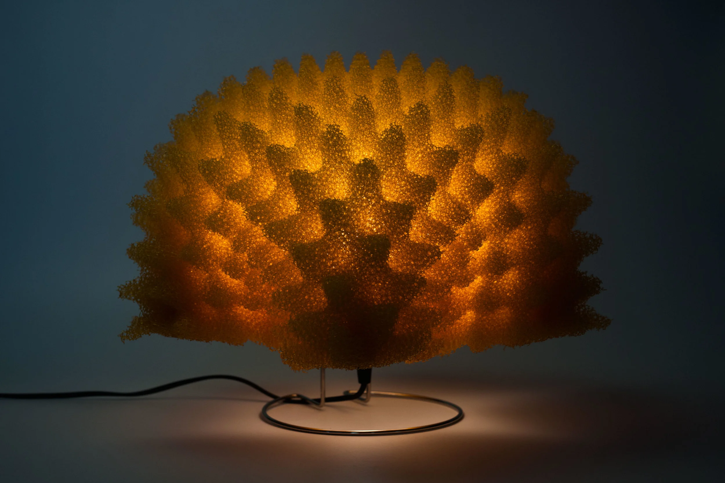 Large Yellow Foam Lamps by Masayo Ave for Antonangeli Illuminazione Italy 1990s