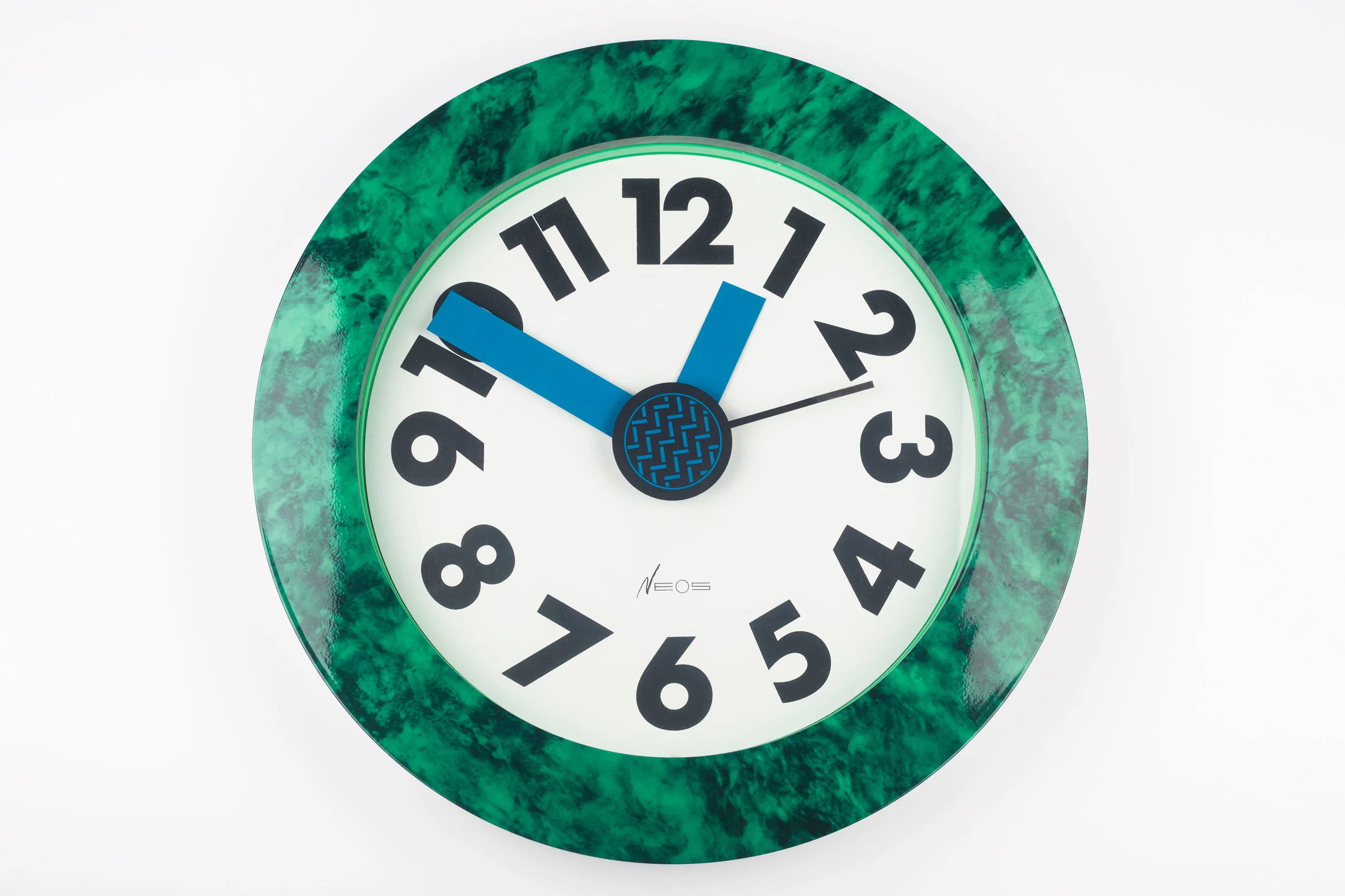 POSTMODERN WALL CLOCK BY DU PASQUIER AND SOWDEN FOR NEOS, ITALY, 1980S